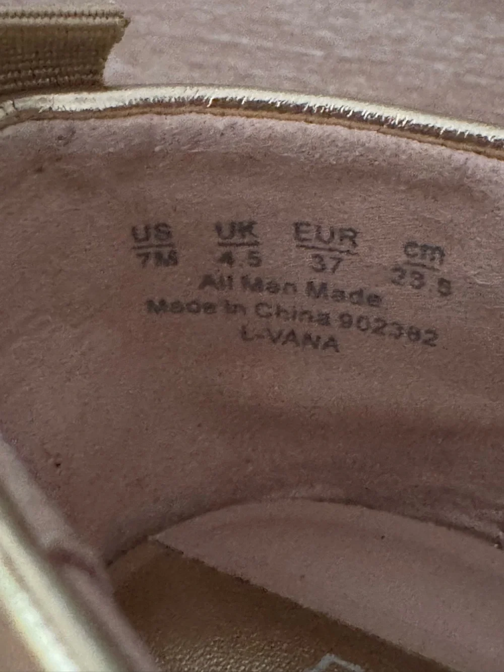 Franco Sarto women's Vana slip-on ballet flats in gold metallic | Size 7
